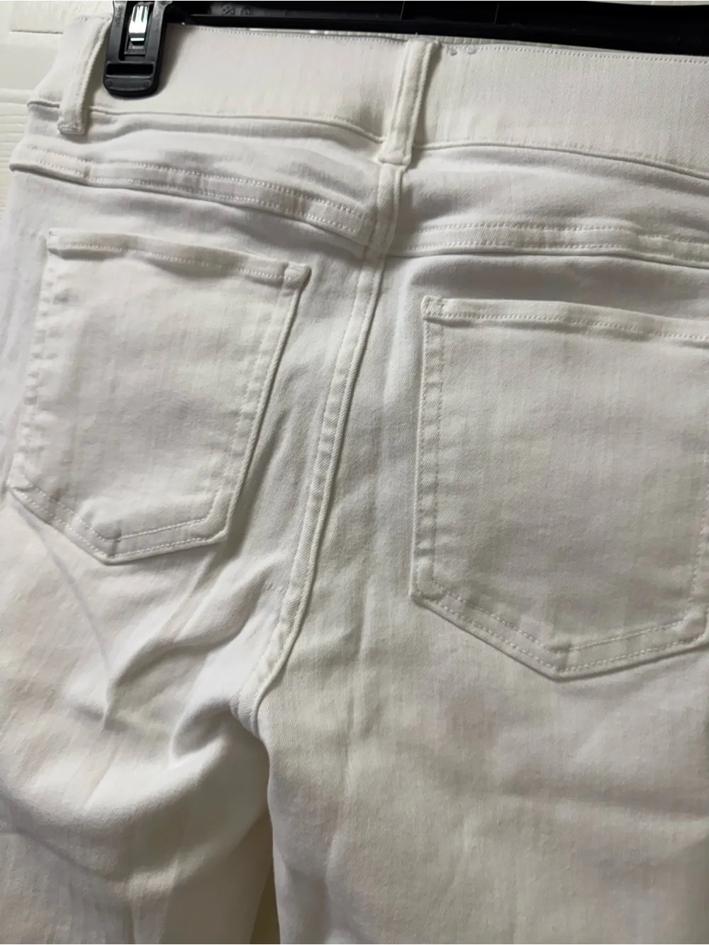 SPANX White Stretch Flare Jeans